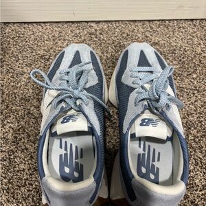 New Balance Navy and Light Blue Athletic Sneakers The Intelligence Choice 327